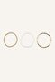 Women's Bead Detailed 3-Piece Bracelet Set I1340Axns
