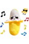 Interactive Sensory Music Doll Plush Banana Toy with Touch-Activated Melodies and Sounds 22cm Early Educational Learning Toy for Toddlers and Babies