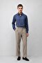 Relaxed Fit Pleated Men's Trousers - 3