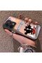 Oppo Reno 14 5g Compatible Silicone Edge Hard Back Case Couple Phone Case with Cartoon Pattern - 2