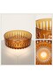 Crystal Cut Decor Sandra Presentation Bowl - Glass Bowl 25cm - 2