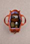Kiremit Mini Canvas Women's Hand and Shoulder Bag with Adjustable Strap and Snap Fastener Vintage 19X16X9 cm - 4