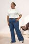 5051S Pocket Detailed Wide Leg Jeans - Blue