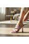 23Y712 Women's Ankle Strap Heeled Evening Dress Shoes