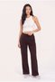 Women's High Waist Elastic Waist Lace-Up Palazzo Sweatpants