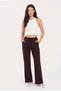 Women's High Waist Elastic Waist Lace-Up Palazzo Sweatpants - 4
