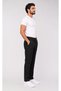 Men's Belted White, Navy Blue, Black Alpaca Fabric Doctor and Nurse Medical Single Bottom Trousers - 2