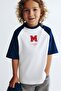 Baskı Motifli Reglan Tişört - 2