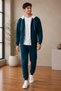 Men's Cardigan and Jogger Tracksuit Set 3 Yarn Raster Cardigan Hoodie and Jogger 2-Piece Tracksuit Set Full Zipper Closure Jacket and Elastic Waist Jogger Long Sweatpants - 7