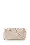 Women's Cream Printed Long Strap Crossbody Bag Ab500004Sb