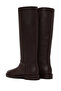 Women's Brown Leather Boots Wf160014Df - 7