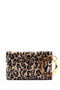 Women's Leopard Chain Strap Plush Portfolio Bag Wb57000657 - 6