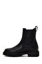 Women's Black Leather Chelsea Boots Wf210008Dv - 3