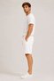 Men's 100% White Linen Shorts, Lace-Up Waist, 3 Pockets, Relaxed Fit, Wide Leg, Casual Summer Shorts - 4