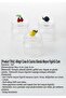 3 Glass Jars, Spice Jar / Jam Jar / Nut Jar with Striped Body and Figured Lid - 4
