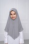 Girls Hijab for Kids – Modest Islamic Headscarf for Muslim Girls, Stylish Kids Hijab with Front Button Detail & Delicate Trim