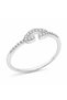 925 Silver Ring, Flippy, Infinity Pattern, with Zirconia, Size 57, Silver