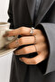 Women's Butterfly Detailed Multi-Ring Set with Stones, Minimal Model - 4