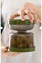 Sand Clock Olive Pickle Container Storage Container with Strainer Kitchen - 3
