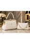 Luxury Concept Double Set Women's Gold Accessory-Detail Shoulder Bag Combination, Luxury, Gift, Daily Use - 2