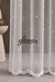 Polka Dot Patterned Skirt with Embroidery 1/3 Sik Pleated Tulle Curtain Suitable for Every Room Tulle with Cornice Buttons - 3