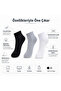 Men's Short Socks, 6-Pack and 12-Pack, 80% Cotton, Seamless Toe, Breathable Soft Ankle Socks - 2