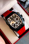 Men's wristwatch steel band 2 years warranty waterproof boxed