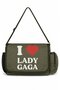 I Love Lady Gaga Singer Printed Unisex School, Sports, Office Multi-Purpose Messenger Bag