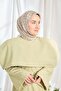 Twill Silk Scarf Monogram Beige - 2