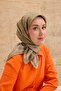 Twill Silk Scarf Geo Mildew Green - 3