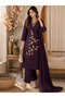 Purple Roman Silk Embroidered Three-Piece Suit - VVB9531 | Purple-Size:L-40-Inches