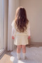 Girl's Knitwear 4-Piece Set: Tasseled Sweater, Skirt, Headband, Socks - 5