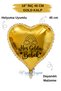 18 Inch Gold Heart Foil Balloon |   Welcome Baby Rainbow Printed |   Newborn Baby Shower Hospital Room Decoration Balloon