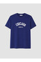 Two Mt Shop Quality Lcw Vision Navy Blue Combed Cotton Printed Standard & Regular Short Sleeve Women's T-Shirt - 5