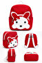 2-Piece Boy-Girl Mini Backpack Set – Rabbit and Football Pattern, Zippered, Adjustable Straps, Kindergarten and Daily Use Bag Set, 2 Pieces - 6