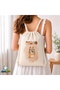 Bluey Drawstring Linen Bag C044