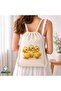 Ducklings Drawstring Linen Bag C213