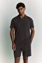 Ultra Soft Standard Fit Dark Buttonless Short Sleeve Polo T-Shirt H4146Ax26Au - 3