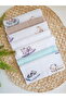 7-Piece Muslin Mouth Cloth 100% Cotton Soft Absorbent |   Newborn Mouth Wipes