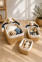 Bunny Dreams 3-Piece Organizer Basket Set |   Children's Room Toy and Organizer Basket with Rabbit Figure