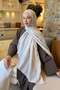 Cc Pattern Aura Cotton Jacquard Shawl Stone