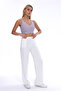 Linen Mixed Stylish Loose Fit Pants White