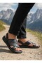 Genuine Leather Full Orthopedic Men's Dad Slippers Sandals
