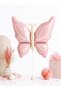 Butterfly Foil Balloon 80X60 cm Cream Powder Pink Blue Retro Birthday Decoration - 5