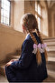 Girl's Tulle Bow Elastic Buckle Lilac