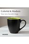 مجموعة أكواب قهوة خزف حجري لو بابيون من مياميو، 6 × 350 مل (لون أسود - أزرق) | Modern Ceramic Coffee - 2