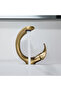 Bathroom Sink Faucet Waterfall New Modern Design Matte Gold Color Imported with 7 Years Warranty - 3