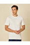 Men Cream Plain T-Shirt