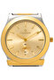 Minimal Men's Watch – 40mm Gold Sunray Dial, Small Seconds Sub-Dial, Quartz Movement - 4
