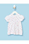 Baby Girls White Printed Dress